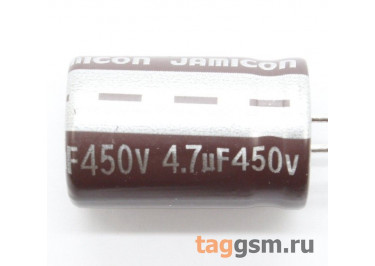 Конденсатор электролитический 4,7мкФ 450В 20% 105°C (13х20мм) (TXR4R7M2WI20)