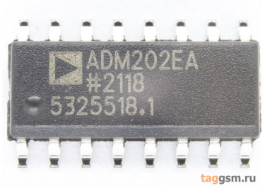 ADM202EARNZ (SO-16) Приемопередатчик RS-232