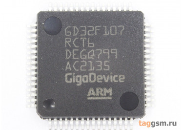GD32F107RCT6 (LQFP-64) Микроконтроллер 32-Бит, ARM Cortex M3
