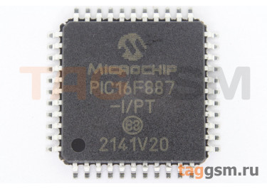 PIC16F887-I / PT (TQFP-44) Микроконтроллер 8-Бит