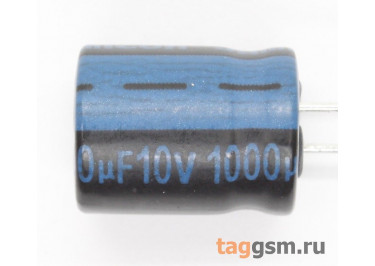 Конденсатор электролитический 1000мкФ 10В 20% 105°C (10х13мм) (JTK108M010S1AMH13L)