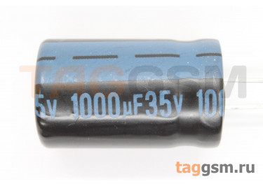 Конденсатор электролитический 1000мкФ 35В 20% 105°C (13х20мм) (JTK108M035S1GMK20L)