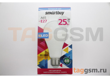 Лампа светодиодная LED E27 A65 25Вт 6000K (220-240В) Smartbuy