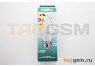 Лампа светодиодная LED E27 C37 9,5Вт 3000K (220-240В) Smartbuy