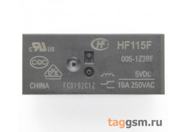 HF115F / 005-1Z3BF Реле 5В SPDT 250В 16А
