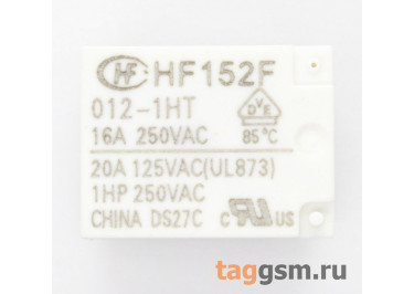 HF152F / 012-1HT Реле 12В SPST-NO 250В 16А