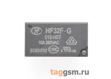 HF32F-G / 012-HST Реле 12В SPST-NO 250В 10А