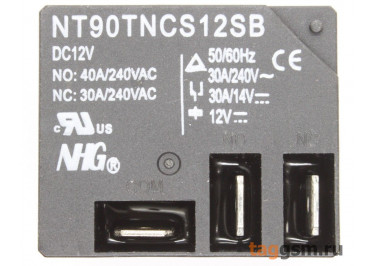 NT90T-N-C-S-DC12V-S-B-0.9 Реле 12В SPDT 240В 40А