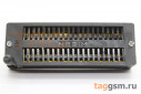 ZIF панель DIP-40 с нулевым усилием ширина 7,62-15,24мм шаг 2,54мм позолоченные контакты черный