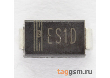 ES1D (DO-214AC) Диод импульсный SMD 200В 1А