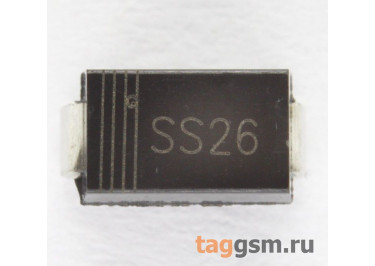 SS26 (DO-214AA) Диод Шоттки SMD 60В 2А