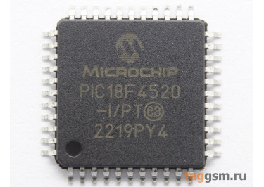 PIC18F4520-I / PT (TQFP-44) Микроконтроллер 8-Бит