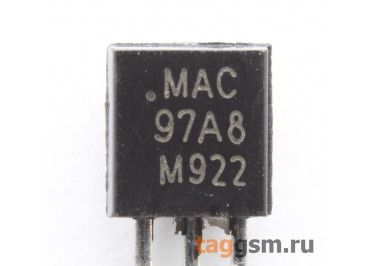 MAC97A8G (TO-92) Симистор 5мА 0,6А 600В
