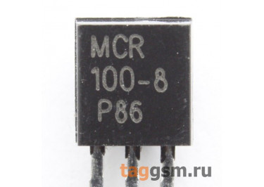 MCR100-8G (TO-92) Тиристор 200мкА 0,8А 600В