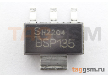 BSP135H6327XTSA1 (SOT-223) Полевой транзистор N-MOSFET 600В 0,12А