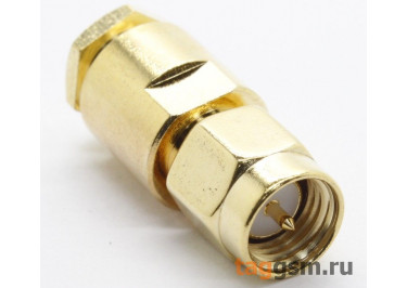 SMA-J-3 Gold Штекер SMA на кабель RG58 / RG142 / RG223
