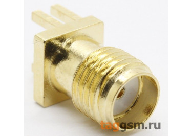 SMA-KE 13,5 Gold Гнездо SMA под пайку к печатной плате, частичная опора шаг 1,2мм