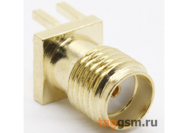 SMA-KE 13,5 Gold Гнездо SMA под пайку к печатной плате, частичная опора шаг 1,7мм