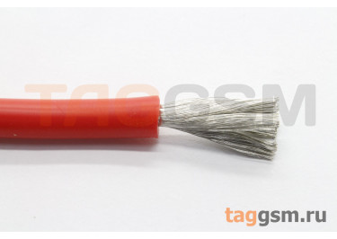 Провод медный в силиконовой изоляции 13AWG (2,62 кв.мм) красный 1м