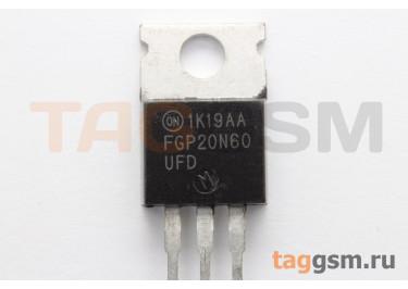 FGP20N60UFD (TO-220) Биполярный транзистор IGBT 600В 20А