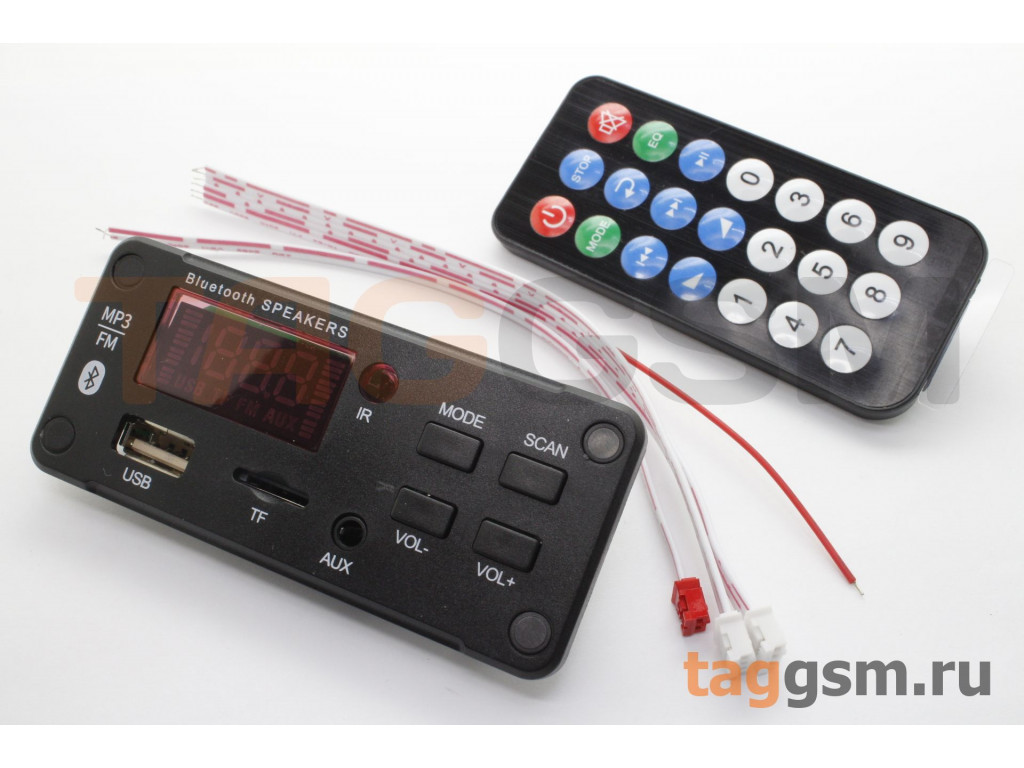 JDSB14F2B Модуль KH-G019 MP3(USB / microSD) / Bluetooth / FM / AUX с  пультом Uпит=12В