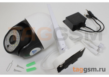 Видеокамера IPC-V380-C15P-4G поворотная 4G(LTE) / Ethernet, 3Мп (2304х1296), поддержка MicroSD / SDHC / SDXC-карта (128 ГБ), поворот по горизонтали 355° по вертикали 90°, с микрофоном, двусторонняя связь