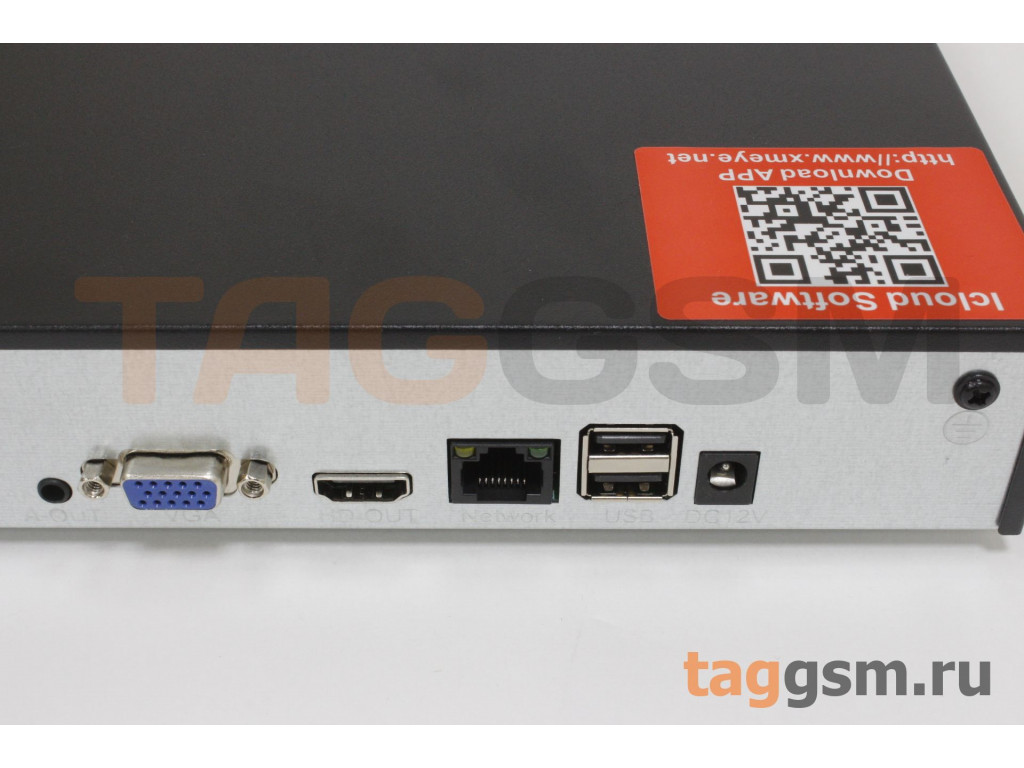 IP Видеорегистратор Xmeye NVR8016S До 16 Каналов 4K, Интерфейсы.