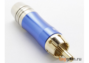 RC-N1009 / BL Штекер RCA на кабель (Синий)