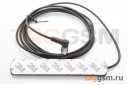 Антенна GSM / 4G 700-2700МГц КСВ 1,5 разъем SMA-JW угловой на кабеле RG174 3м (8дБи), 12x2см