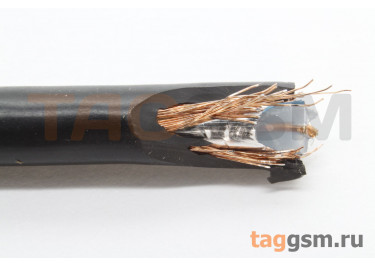 Коаксиальный кабель RG-58 Cu / Al / CCA, PE / PVC, 66%, 50 Ом, чёрный 1м
