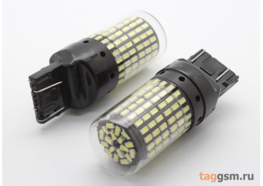 Лампа автомобильная светодиодная T20 / 7443 W21W 12В белый LED 144SMD, 2шт