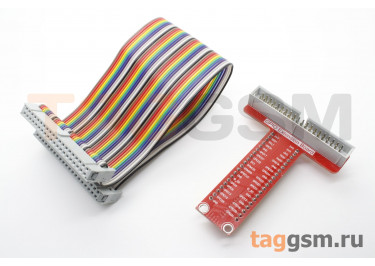 Raspberry Pi Плата расширения T-образная GPIO 40-pin с шлейфом