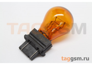 Лампа автомобильная галогенная T20 / W2.5X16d PY27 / 7W 12В 27 / 7Вт, OSRAM 3757 (оранжевый)