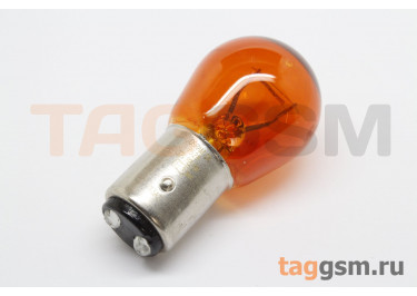 Лампа автомобильная галогенная BAY15d / 1157 PY21 / 5W 12В 21 / 5Вт, OSRAM 7528Y (оранжевый)