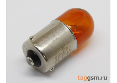 Лампа автомобильная галогенная BAU15s / 1156 RY10W 12В 10Вт, OSRAM 5009 (оранжевый)