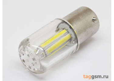 Лампа автомобильная светодиодная BA15s / 1156 P21W 12В LED 6SMD (белый)