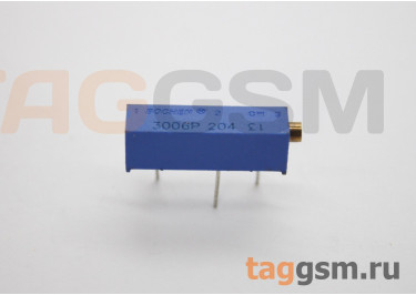3006P-204 Резистор подстроечный многооборотный 200 кОм 10%