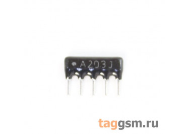 AH05-A203J Резисторная сборка 4x20 кОм 5%