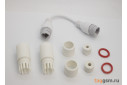 Проходной адаптер RJ-45 на проводе (влагозащищенный, белый)