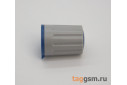 KN-500-G-BLUE Ручка пластиковая 15x20,6мм под ось 6мм 18T (серо-синий)