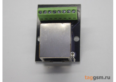 Розетка RJ-45 8P8C на плате с клеммными колодками 8 конт.