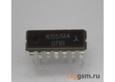 К155ЛА4 (DIP-14) Логический элемент 3И-НЕ 3-канала