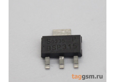 BSP315P (SOT-223) Полевой транзистор P-MOSFET 60В 1,17А