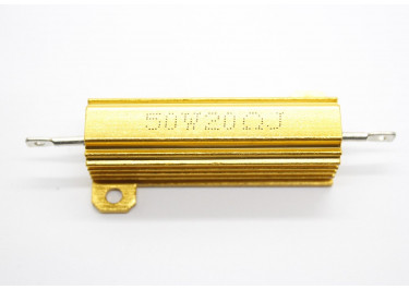 RX24-50W-20R Резистор нагрузочный 50Вт 20 Ом 5% в алюминиевом корпусе