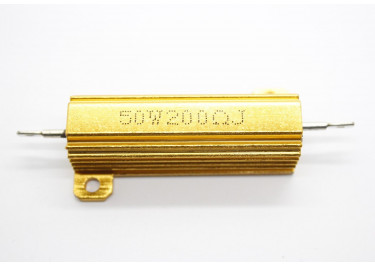 RX24-50W-200R Резистор нагрузочный 50Вт 200 Ом 5% в алюминиевом корпусе