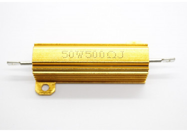 RX24-50W-500R Резистор нагрузочный 50Вт 500 Ом 5% в алюминиевом корпусе