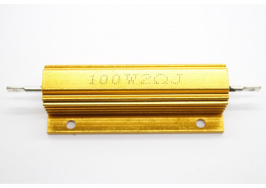 RX24-100W-2R Резистор нагрузочный 100Вт 2 Ом 5% в алюминиевом корпусе