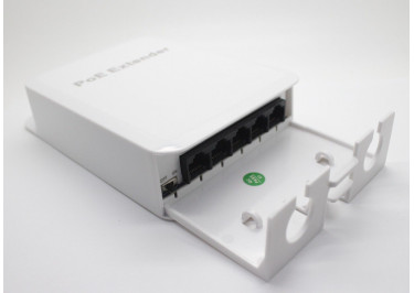 Удлинитель / разветвитель PoE на 4 порта 100Мб / с (вход PoE 90Вт, 3 выхода по 30Вт, 1 выход 60Вт), уличный