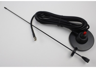 Антенна с магнитным основанием UHF 868-915МГц КСВ 1,5 разъем SMA-J кабель RG58 3м (18дБи), 39,6см
