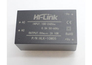 HLK-10M05 Модуль питания AC-DC Uвх=100-240В Uвых=5В Pвых=10Вт